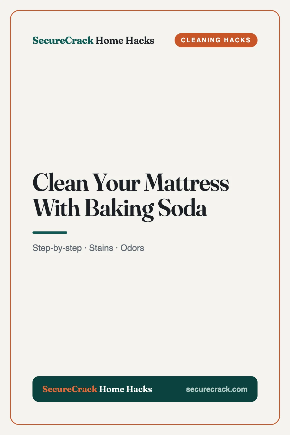 Clean Your Mattress With Baking Soda — SecureCrack Home Hacks