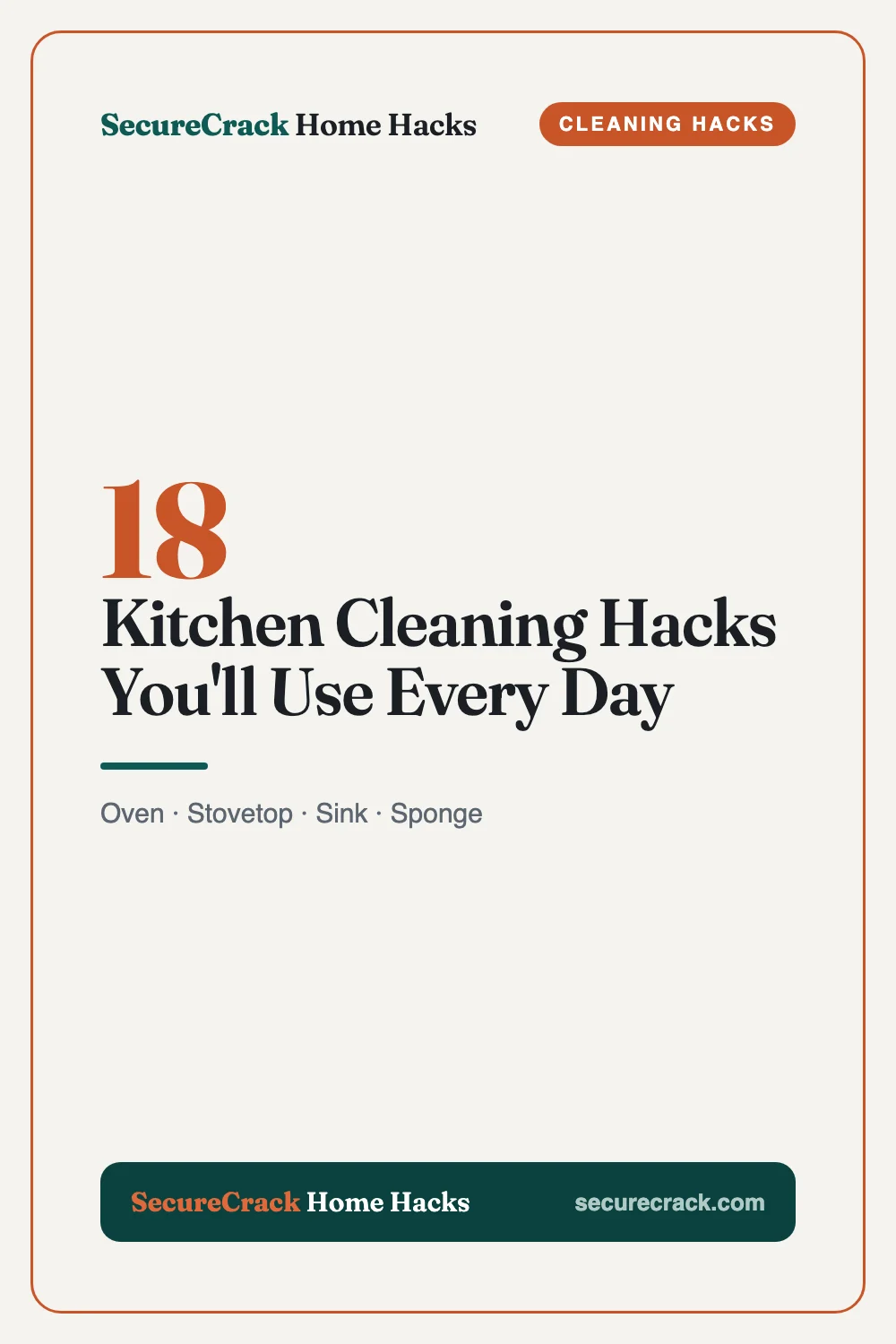18 Kitchen Cleaning Hacks You'll Use Every Day — SecureCrack Home Hacks