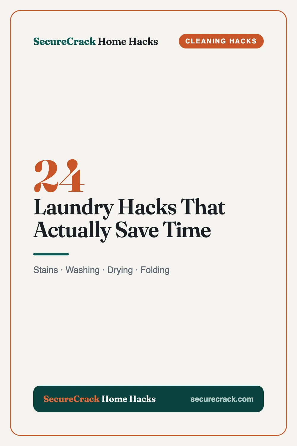 24 Laundry Hacks That Actually Save Time — SecureCrack Home Hacks